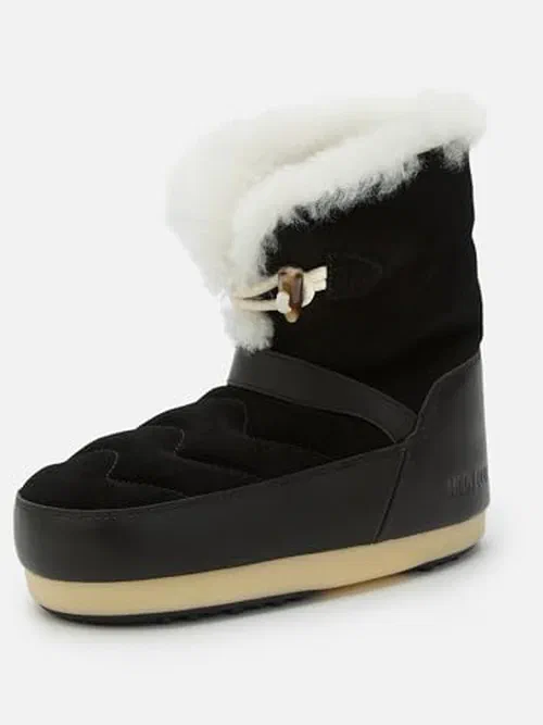 Moon Boot Unisex EVX Igloo Boots, Black - 8-8.5 Women/7-7.5 Men — view 3