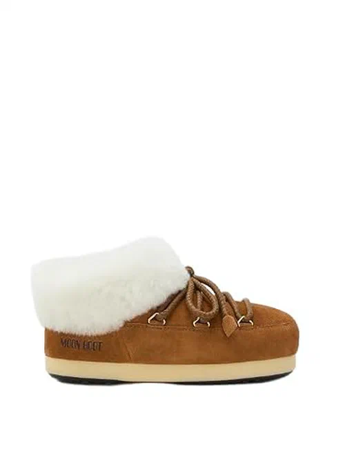 Moon Boot Unisex EVX Mule Suede, Cognac - 4.5-5.5 Women/3.5-4.5 Men