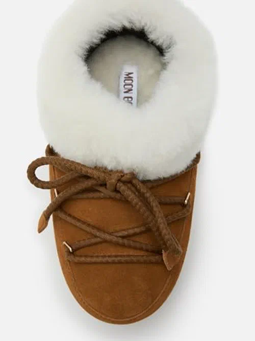 Moon Boot Unisex EVX Mule Suede, Cognac - 4.5-5.5 Women/3.5-4.5 Men — view 3