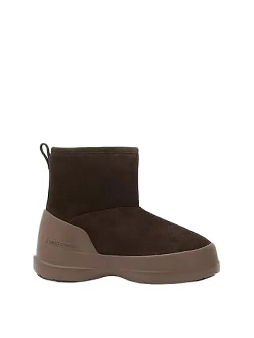 Moon Boot Unisex Mezzaluna Mid Snow Boots, Brown - 7.5