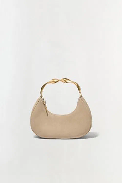 Nixi Suede Crescent Bag