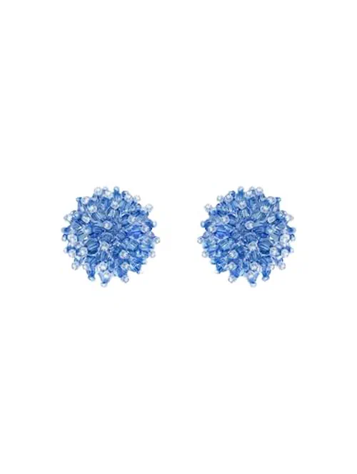 Oscar de la Renta, Beaded Cluster Earrings