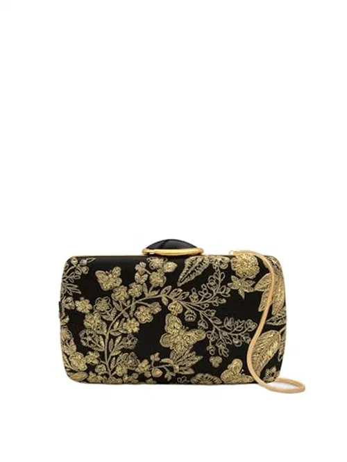 Oscar de la Renta, Butterfly Embroidered O Minaudière