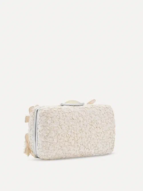 Oscar de la Renta, Cherry Blossom Embroidered O Minaudière, OS — view 3