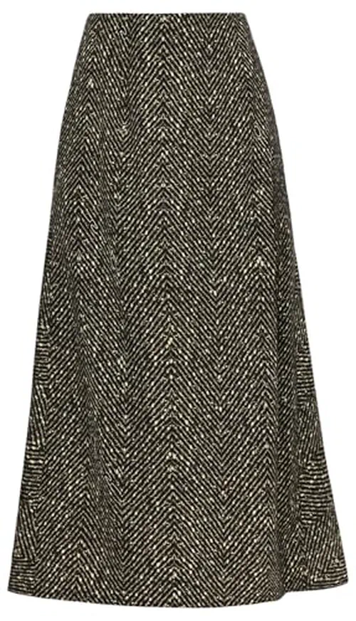Oscar de la Renta, Chevron Wool Skirt