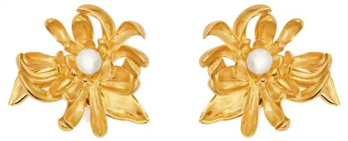 Oscar De La Renta, Chrysanthemum Earrings