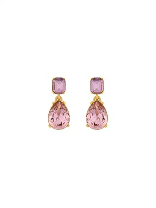 Oscar de la Renta, Crystal Drop Earrings