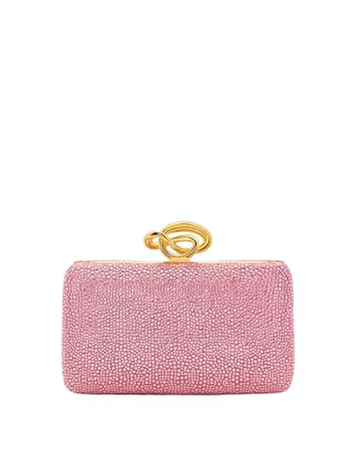 Oscar de la Renta, Crystal Pavé Knot Minaudière, OS