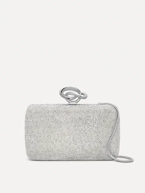 Oscar de la Renta, Crystal Pavé Knot Minaudière, OS