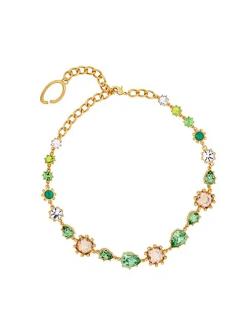 Oscar de la Renta, Faceted Crystal Necklace