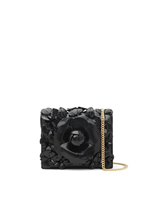 Oscar de la Renta, Floral Mini Spazzolato TRO Bag, OS