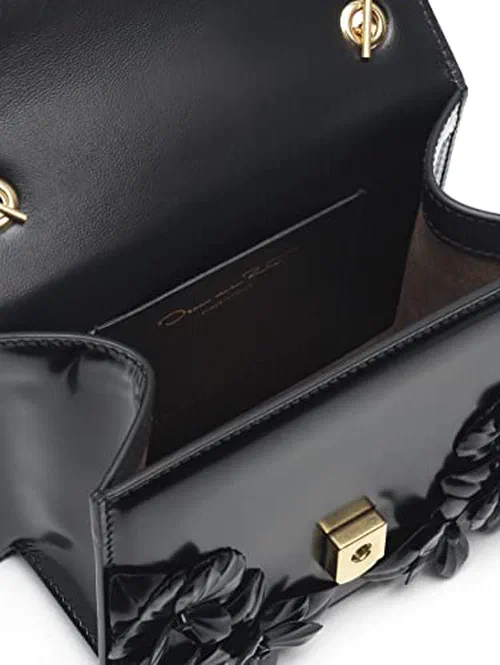 Oscar de la Renta, Floral Mini Spazzolato TRO Bag, OS — view 3