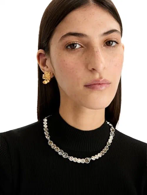 Oscar de la Renta, Gradient Rhinestone Strand Necklace