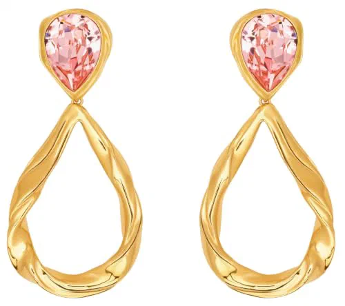 Oscar De La Renta, Loop Drop Clip-On Earrings