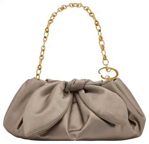 Oscar de la Renta, Mini Satin Bow Clutch