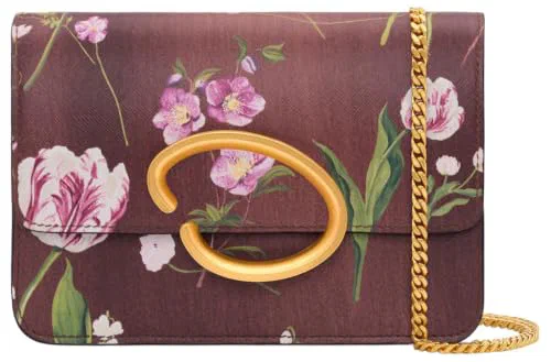 Oscar De La Renta Mixed Botanical Printed O Pochette, OS