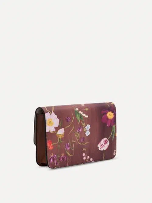 Oscar De La Renta Mixed Botanical Printed O Pochette, OS — view 3