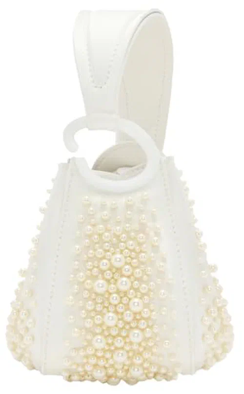 Oscar de la Renta, Nano Pearl Embroidered O Handle Bag — view 3