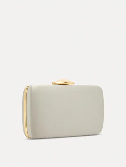 Oscar de la Renta, O Satin Minaudière — view 3