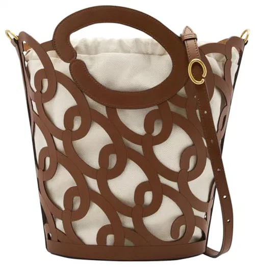 Oscar de la Renta, Oscar Chain-Link Leather Tote
