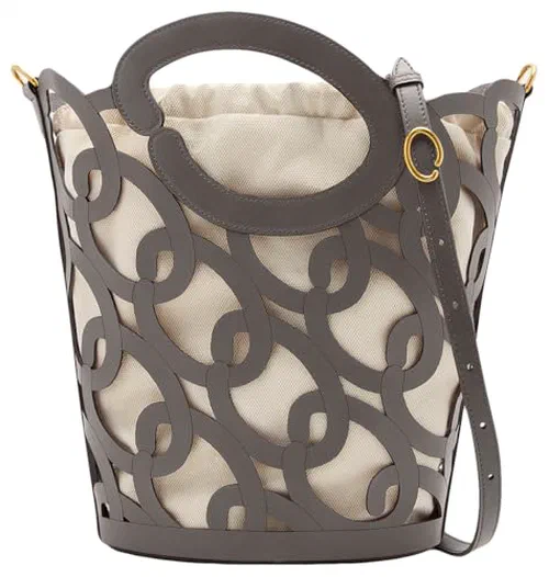 Oscar de la Renta, Oscar Chain-Link Leather Tote