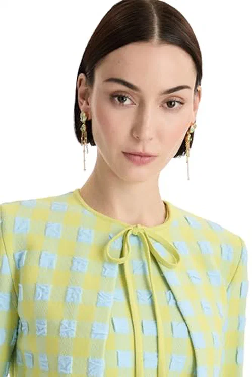 Oscar de la Renta, Pear-Cut Chandelier Earrings