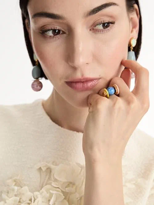 Oscar de la Renta, Sea Glass Ring — view 3