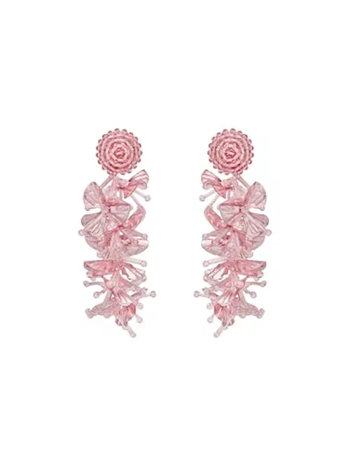 Oscar de la Renta, Sequin Tassel Clip-On Earrings