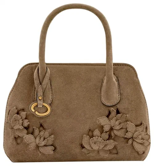Oscar de la Renta, The Mini Ivy in Suede — view 3