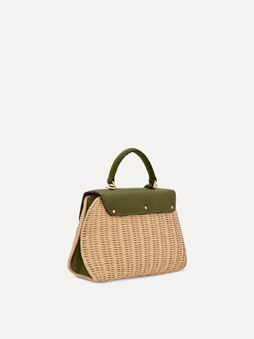 Oscar de la Renta, The Mini Poppy in Wicker — view 3