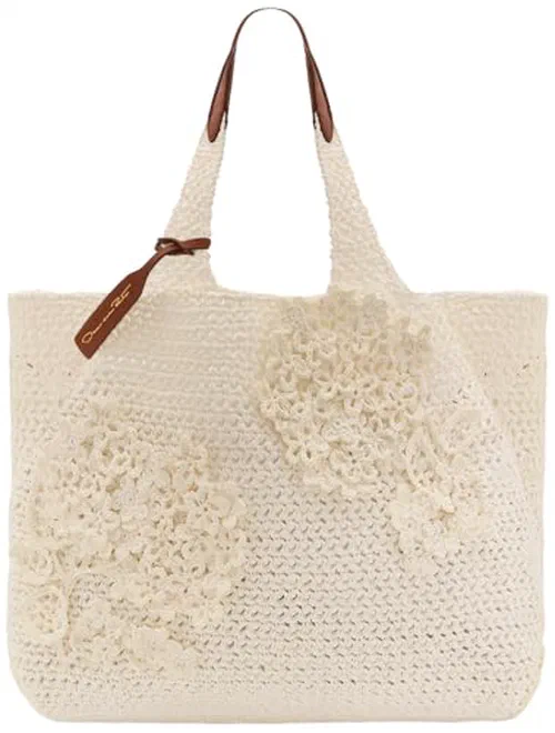 Oscar de la Renta, The Topaz In Crochet Raffia, OS