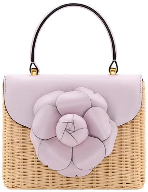 Oscar de la Renta, Wicker Mini Tro Bag, OS