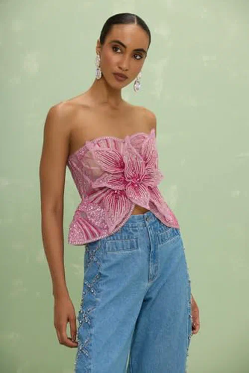PATBO, Amelia Embroidery Top — view 3