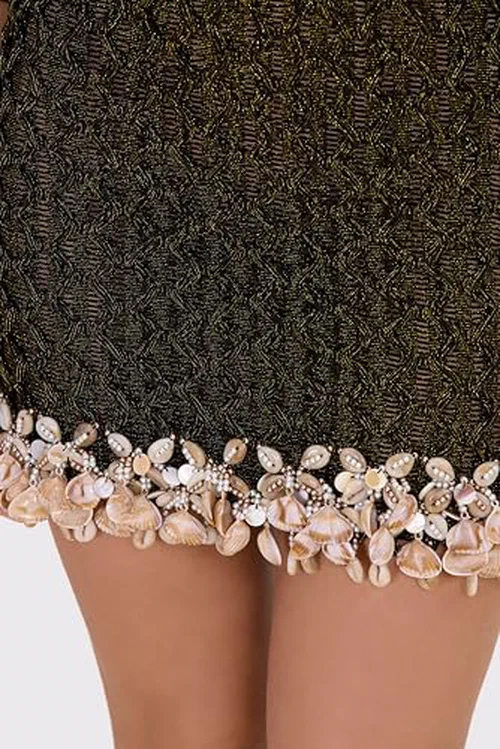 PATBO, Camila Coelho Mesh Mini Dress, XS — view 3