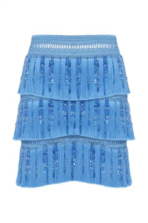 PATBO, Clara Fringe Mini Skirt