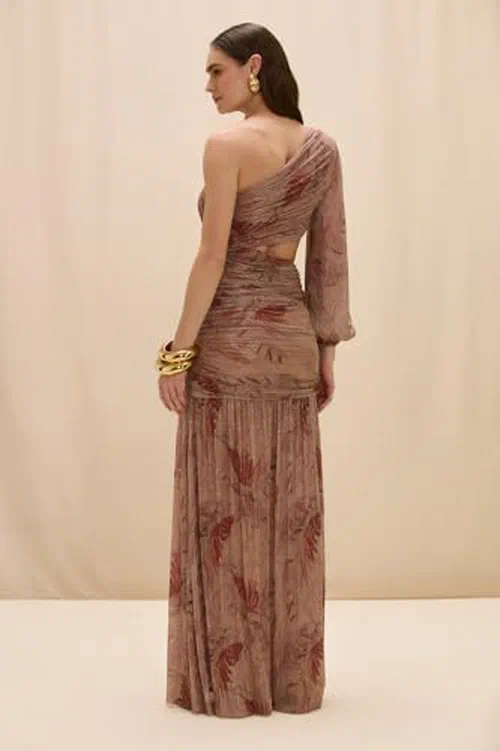 PATBO, Feathers Maxi Dress — view 3