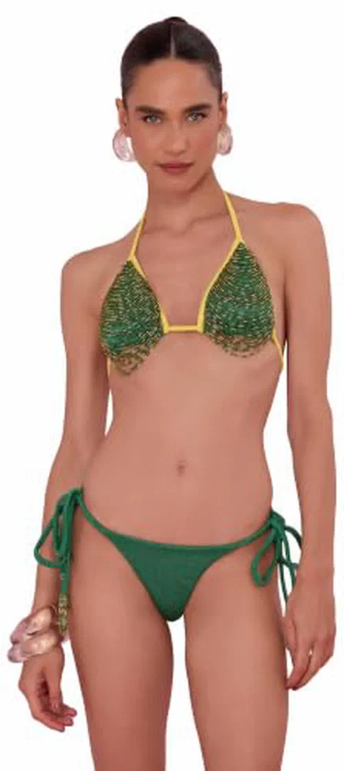 PATBO, Green Knit 1962 Bikini Bottom