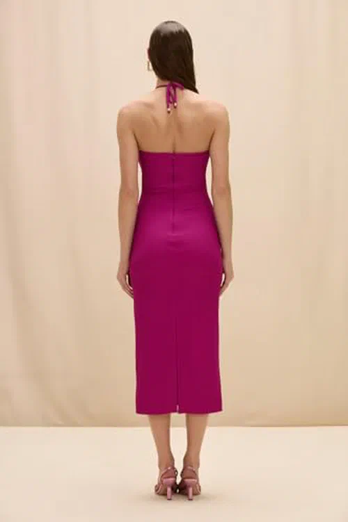 PATBO, Hilda Knit Midi Dress, S — view 3