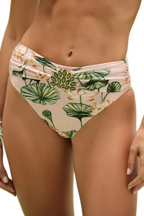 PATBO, Lotus High Waist Bikini Bottom, XL