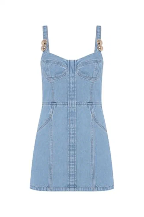 PATBO, Marina Denim Mini Dress