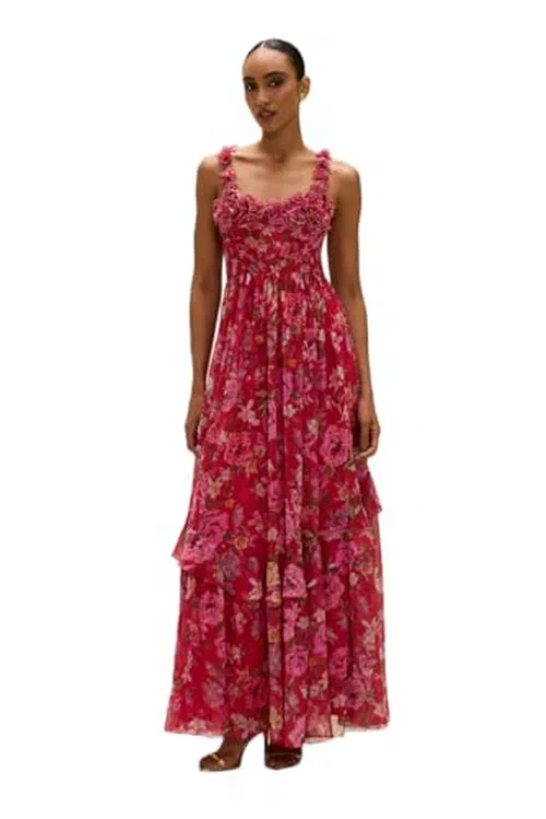 PATBO, Peony Corset Maxi Dress