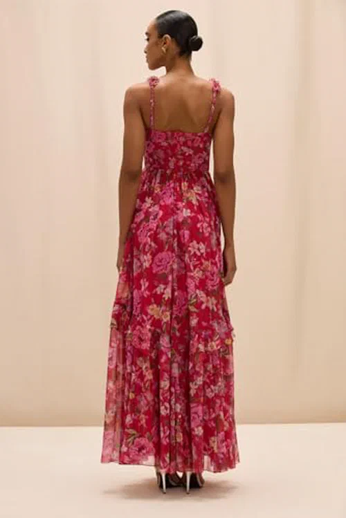 PATBO, Peony Corset Maxi Dress — view 3