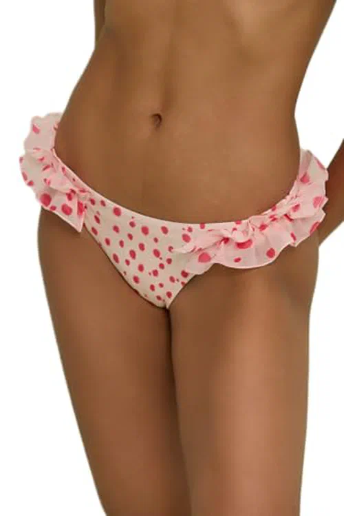 PATBO, Peony Polka Dot Bikini Bottom, S