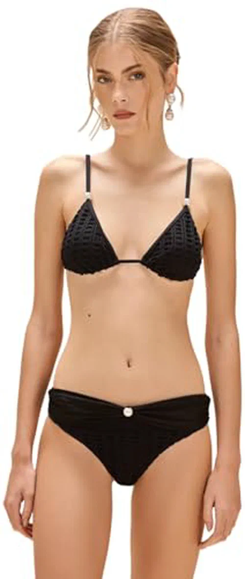 PATBO, Selene Mesh Draped High Waist Bottom, S