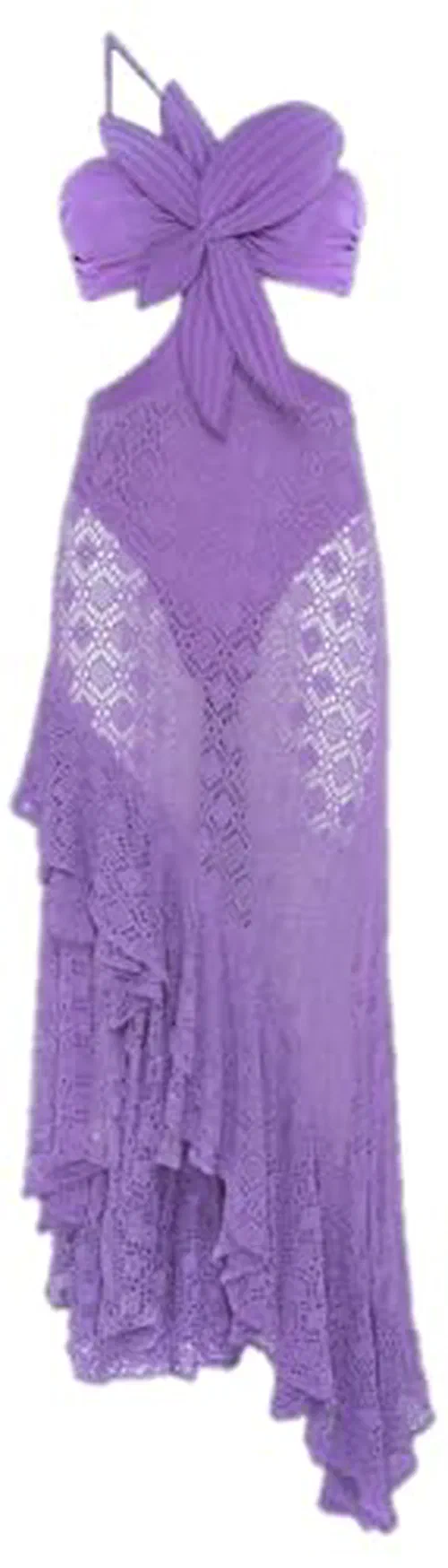 PATBO, Sirena Mesh Flower Maxi Dress, M