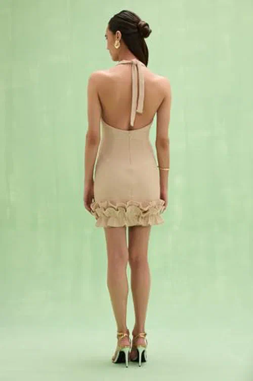 PATBO, Stella Mesh Mini Dress, M — view 3