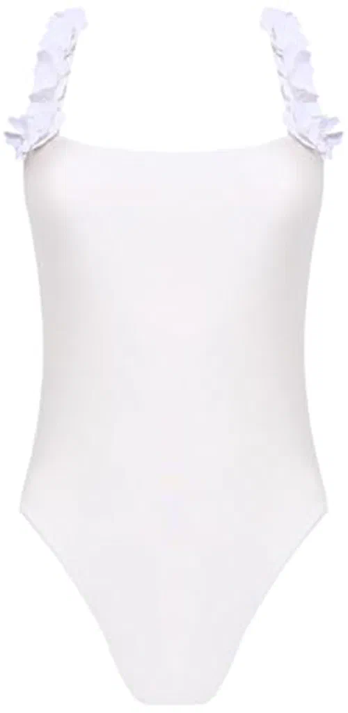 PATBO, Sunstone Lycra Bodysuit, L, Off White