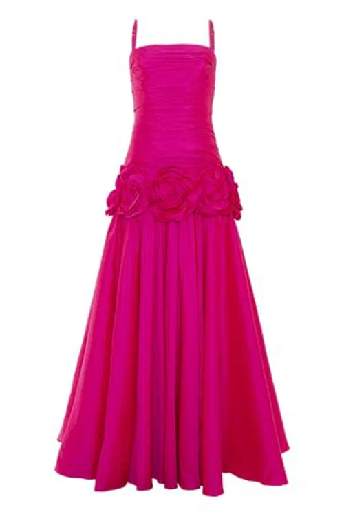 PATBO, Taffeta Bloom Gown