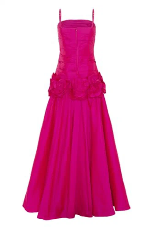 PATBO, Taffeta Bloom Gown — view 3