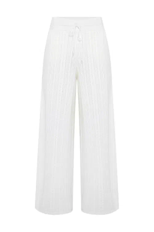 PATBO, Tricot Celia Pants, XL, Off White